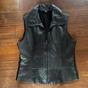 Women’s Vegan Leather Vest, Size L